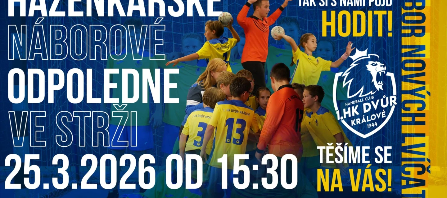 Nábor malých házenkářů - jaro 2026