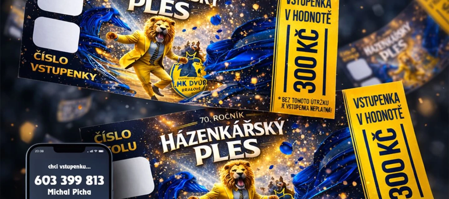 Důležité info ke vstupenkám na ples