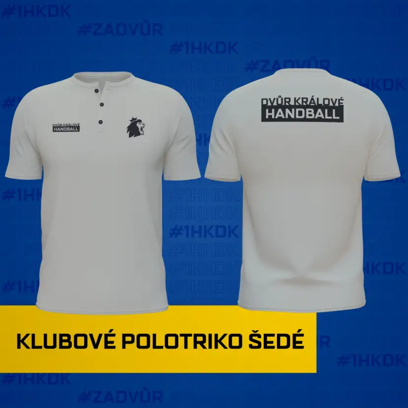 Klubové polotriko šedé